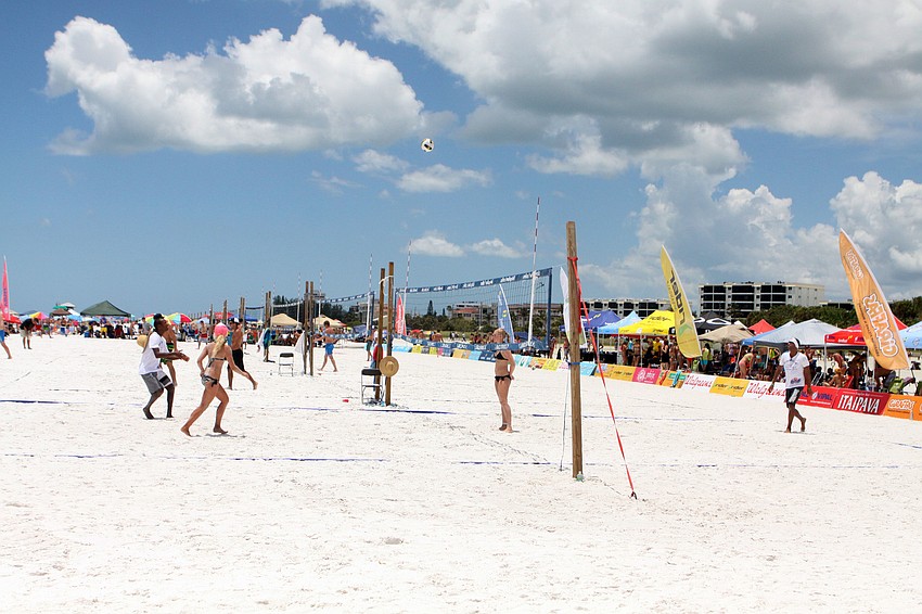 There were more than 400 teams that played over the weekend in the Dig the Beach tournament on Siesta Key Beach.