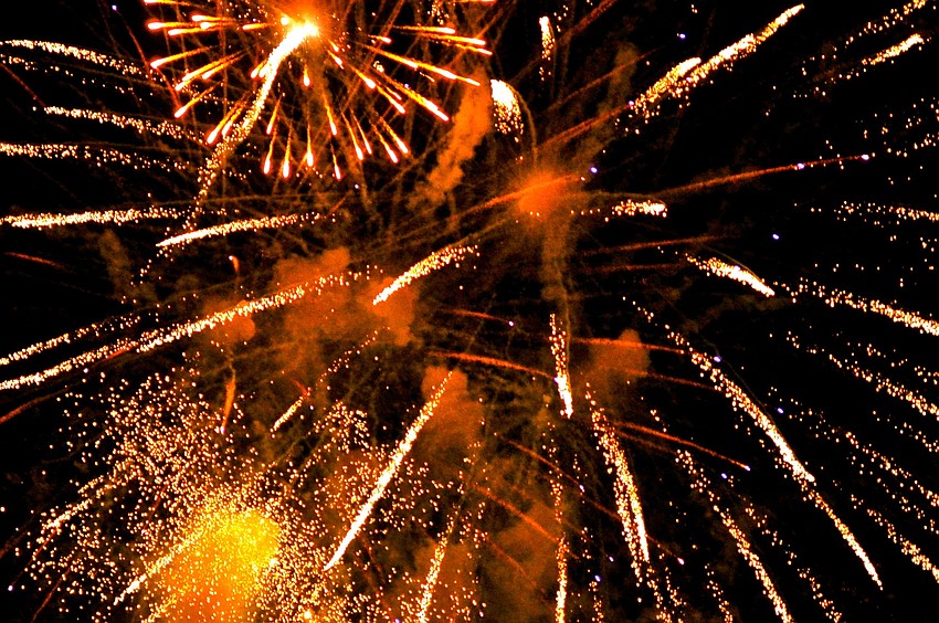 From City Island and Marina Jack to their high rise condos, hundreds of people watched as sparks lit up downtown Sarasota.