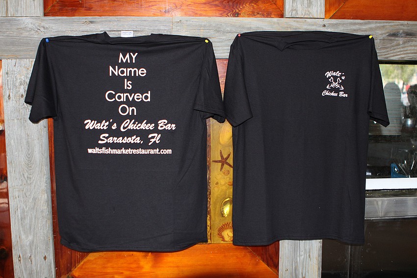 People could pay money to have the opportunity to have their name etched into the copper top bar and also got a shirt. There were a limited number of shirts available.