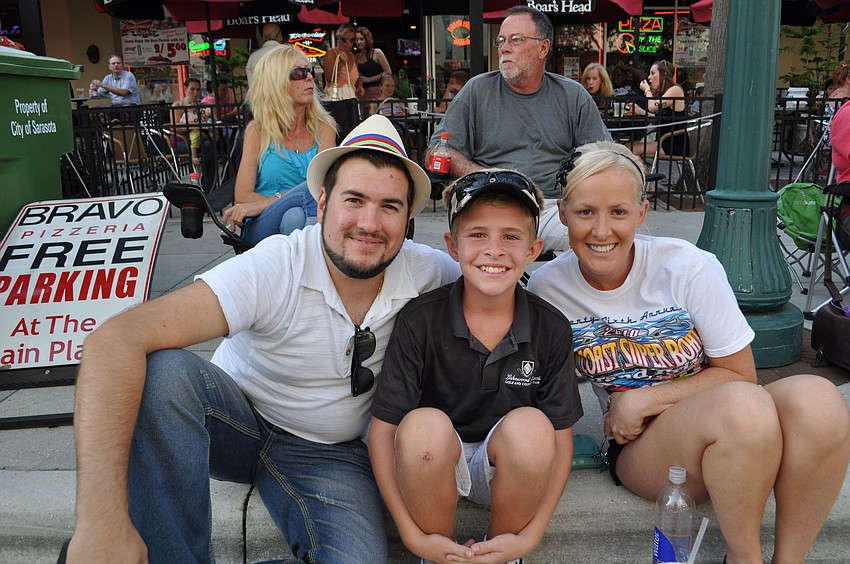 Alex Porro, Cameron Weber and Carolyn Weber