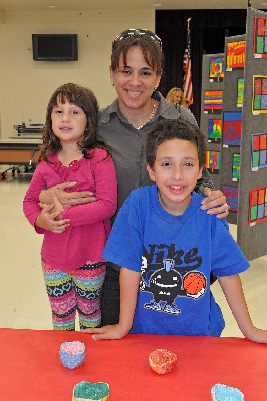 Lissette Reina-Santana attended the event with her daughter Marisol Santana, 3, and son Joel Santana, 7.