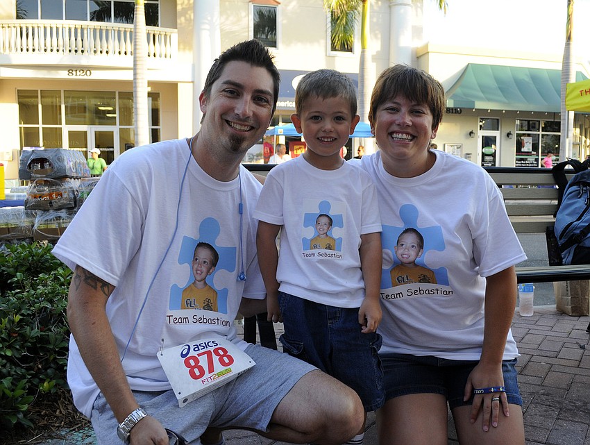 Parrish residents Jeff and Marcia King formed Team Sebastian in support of their three-year-old son Sebastian, who attends Pinnacle Academy.