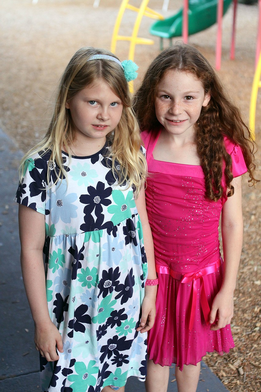 Alex Cavanaugh, 9, and Hannah Wahl, 8