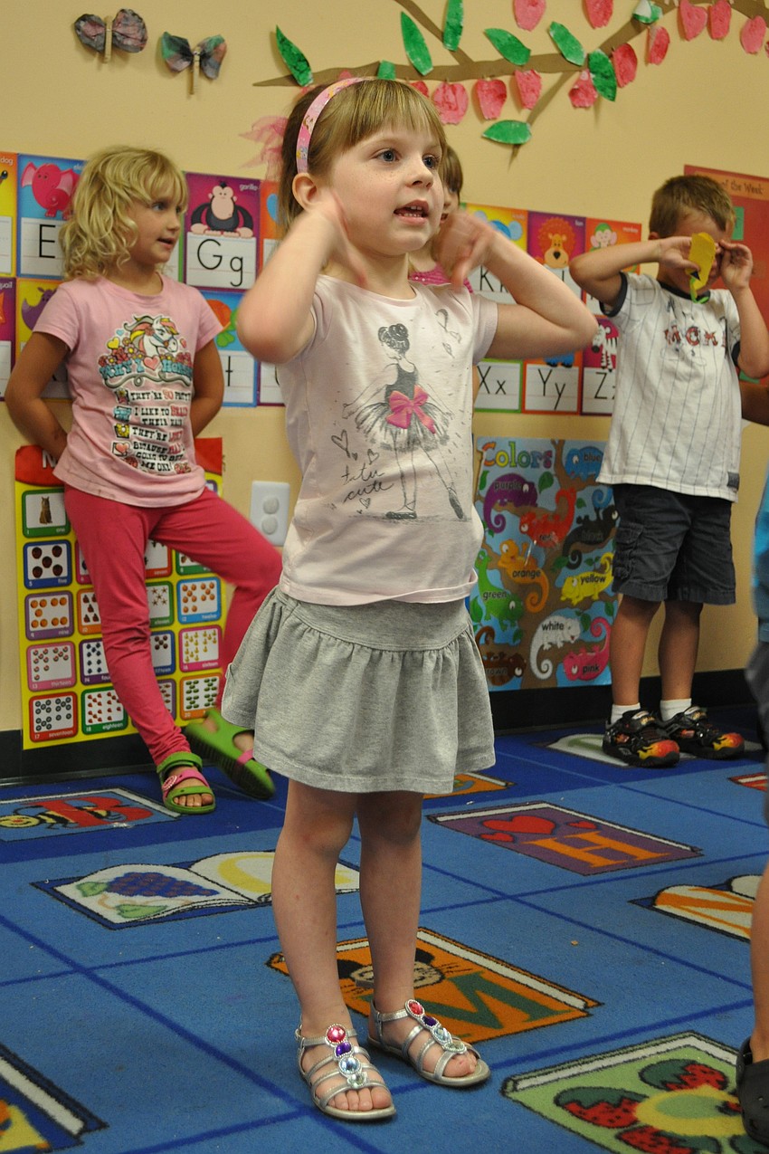 Juliana Anderson and her classmates sang a song to their mothers.