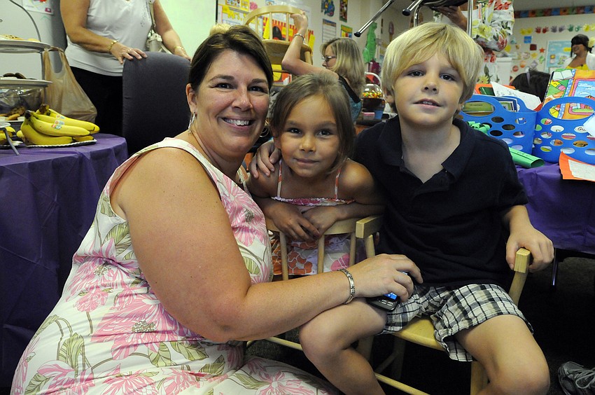 Six-year-old twins Lily and Leo Henderson made books and pictures for their mom Tia.