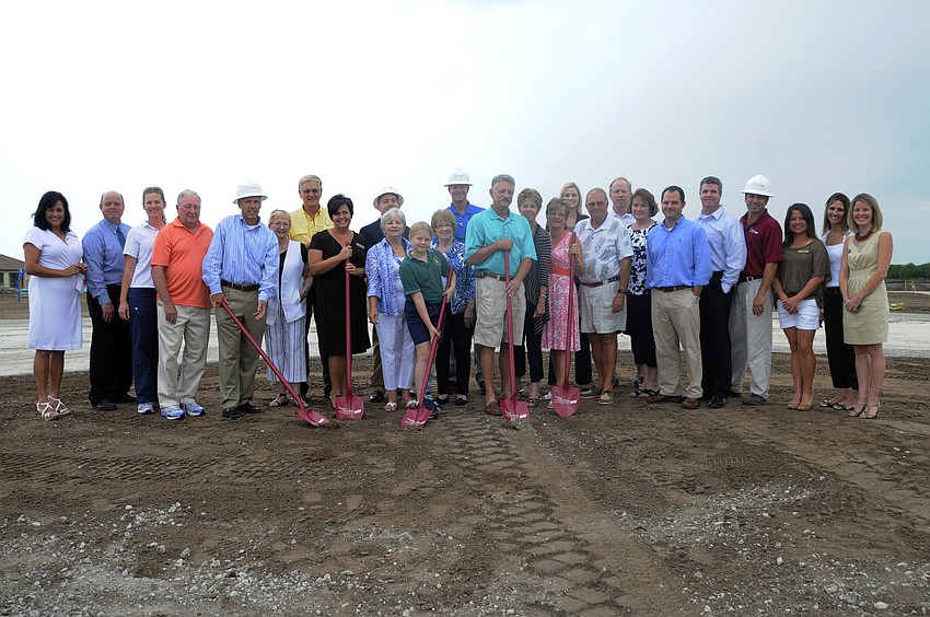 With the help of future residents, Taylor Morrison employees broke ground on Esplanadeâ€™s new amenities center.