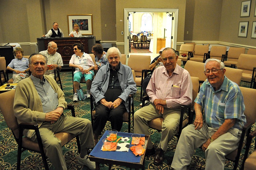 Dagie and Ernie Beissinger, George Johnson and Ray Grills