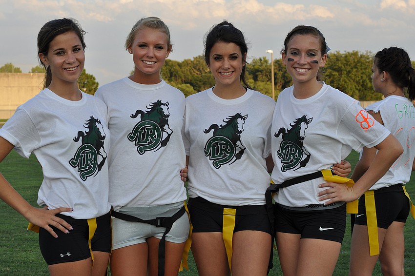 Lakewood's Katelin Praizner, Ashley Byczek, Alyssa Smith and Alisha Erozer were eager to get in on the action.