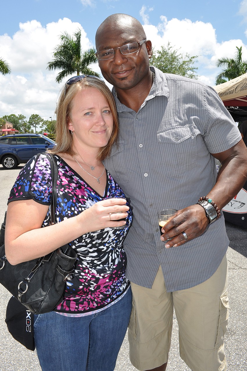 Heather and Jamichael Brooks enjoyed the beautiful weather.