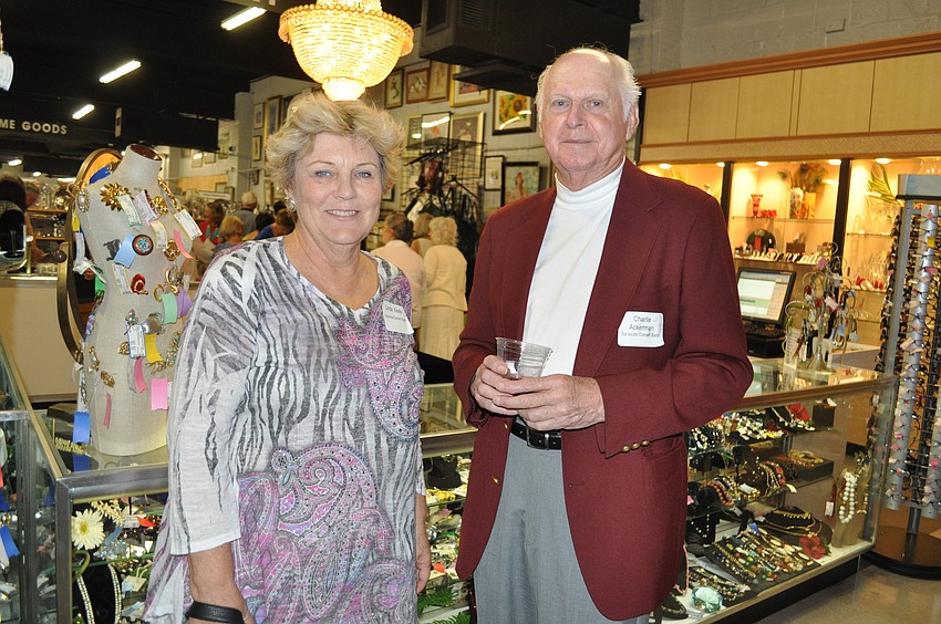 Linda Keefe and Charlie Ackerman are members of the Sarasota Concert Band, which received a grant.