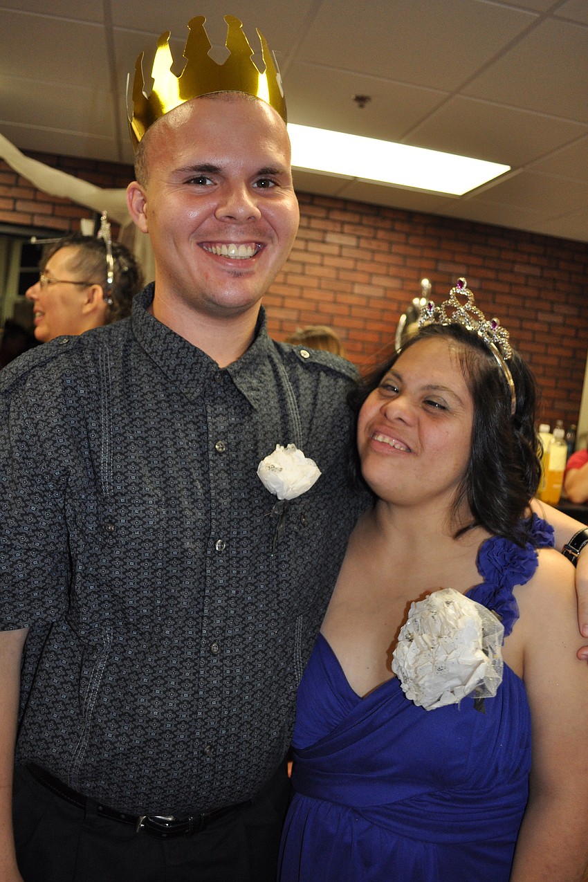 Eric Garvin spent the evening with his date, Rosa Zamarripa.