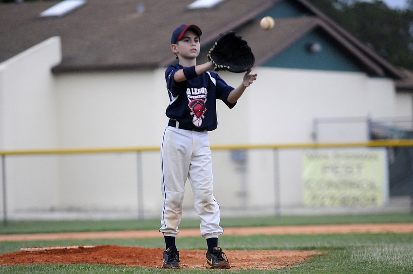 Eleven-year-old A.J. LaMarc got the call on the mound for Big League Experience.