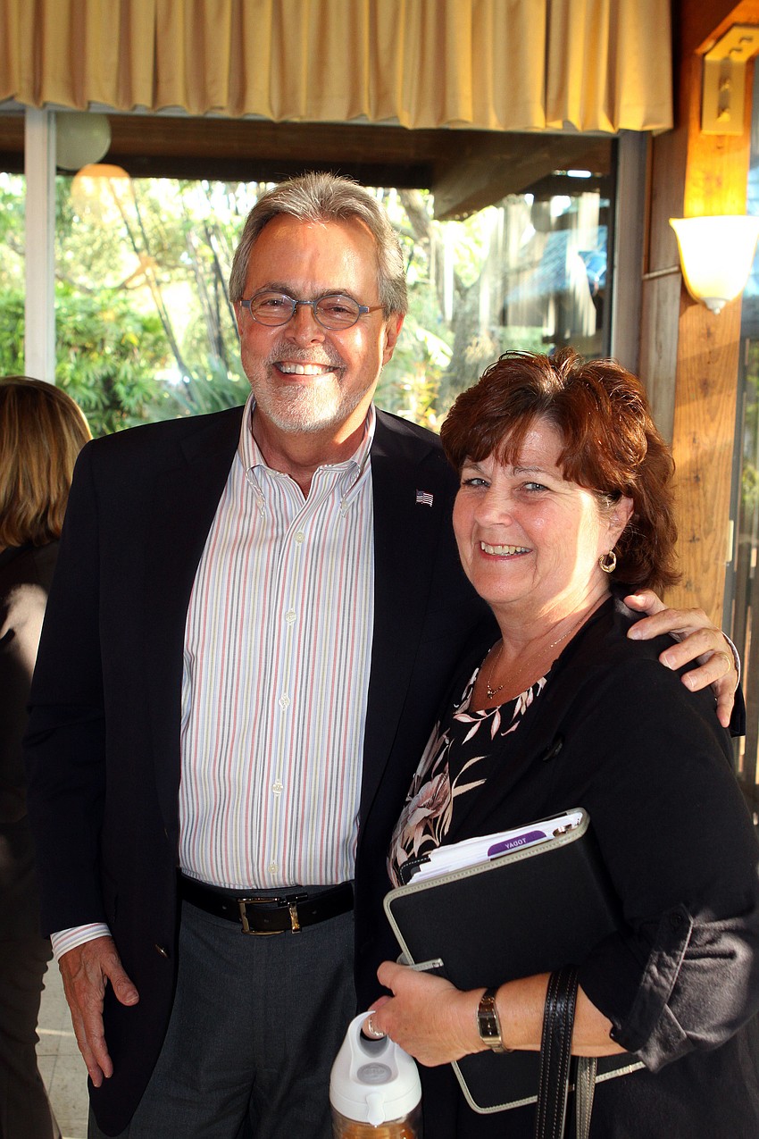 Commissioner Joe Barbetta and Debbie Marks