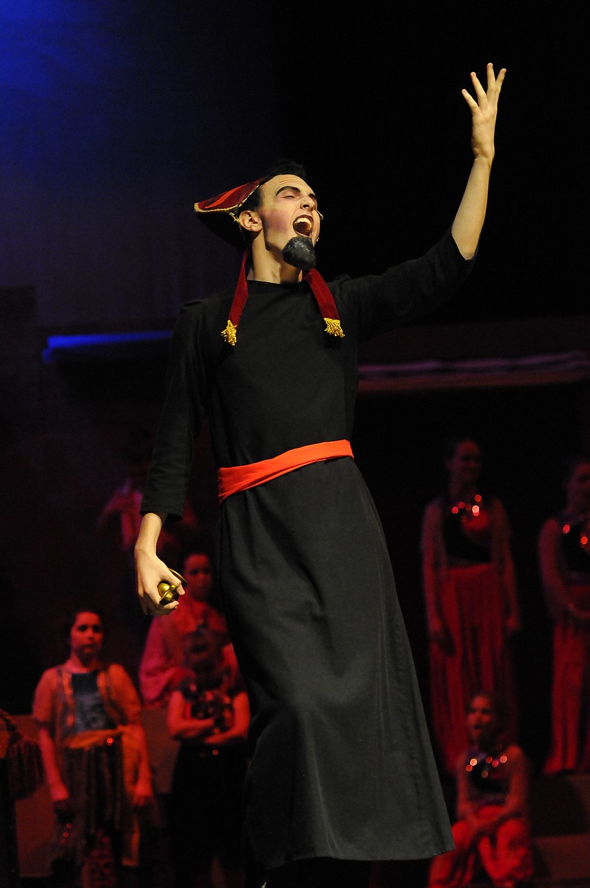 Joseph Grasso, who played the role of Jafar, is involved in Lakewood Ranch Highâ€™s musical theater department.