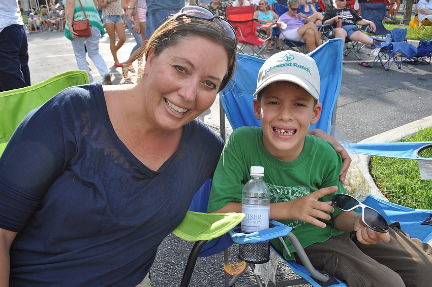 Terri and Timmy Malkoch shared a bag of kettle corn.