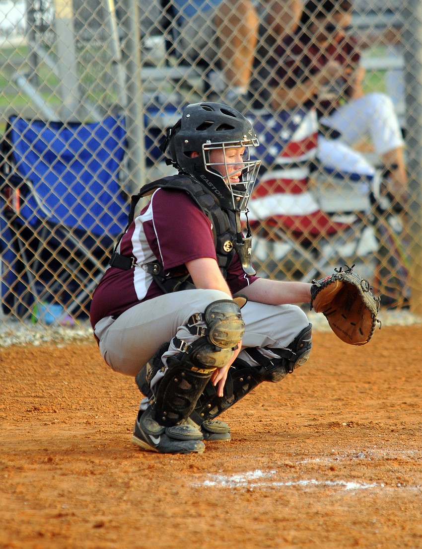 Henry Nelson played behind the plate for Braden River Little Leagueâ€™s 11-12 All-Stars.