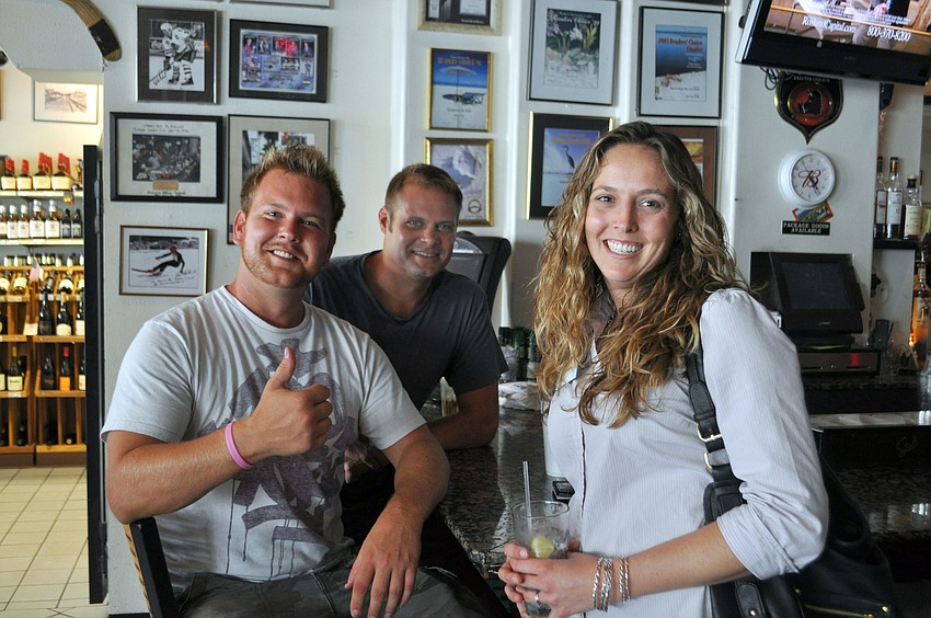 Joey Dangler, Kevin Rehall and Katie Holmes of the Helmsley Sandcastle Hotel