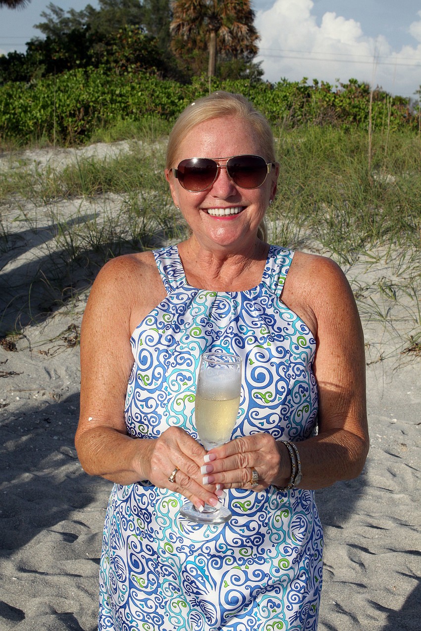 Phyllis Black with her â€œbouquetâ€.