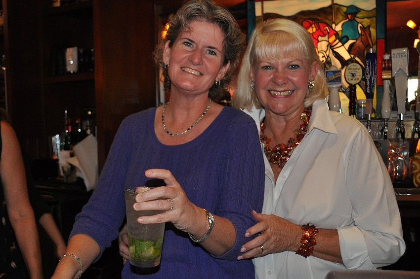 Diane Savino and Linda Antes bartended with Shelly Gruesen, not pictured.