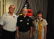 Larry Bierman the Chairman of the Small Business Council, John Wojtyna with Aqua Plumbing and Air, and Nancy Taussig with Barefoot Weddings
