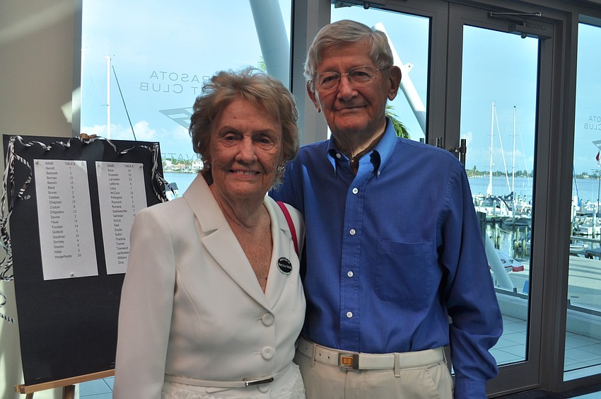 An evening Mary Lou and a casual Ernie Schulz