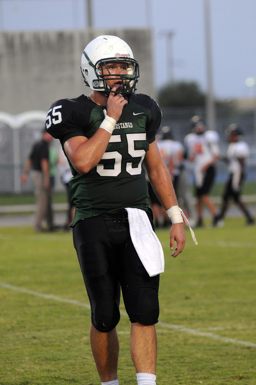 Senior Luke Sears will be the voice of the Mustangs defense this season.