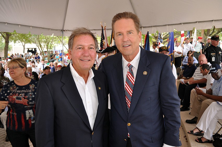 Keynote speaker Scott Bill and Congressman Vern Buchanan