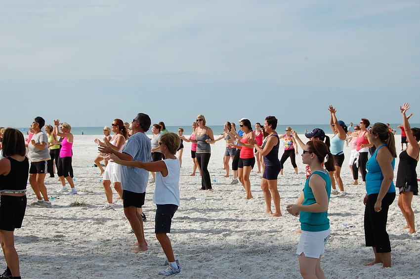 Zumba veterans and beginners of all ages joined in.
