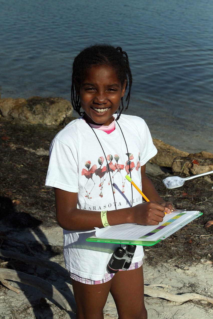 Imani Barnette, 11, was in charge of taking notes for her group, Friday, April 27.