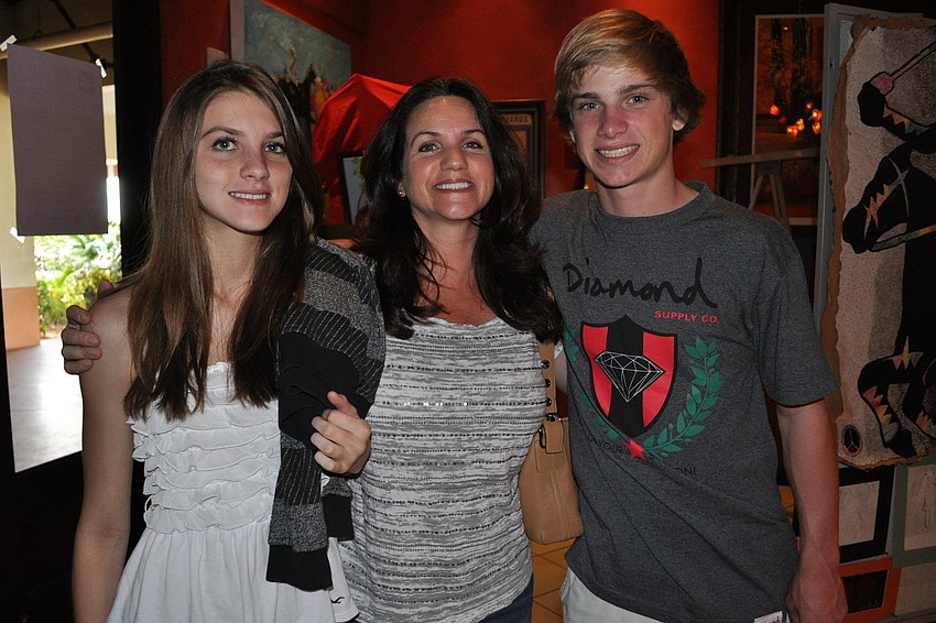 Teryn Kratsch got to show her work to her mom, Jeanelle Phillips, and friend, Shawn Mikolasvich.