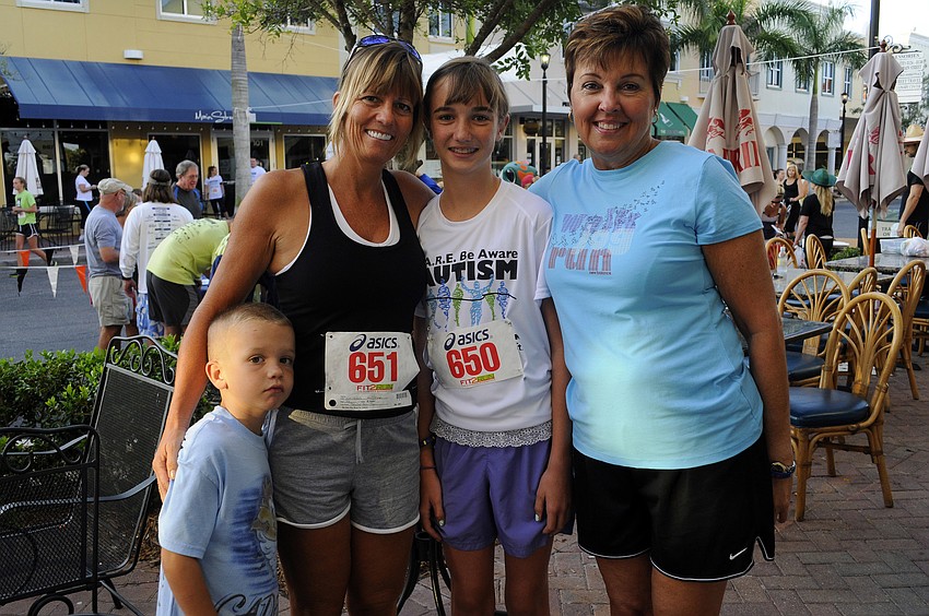 Kapi Whitfield ran with her 12-year-old daughter Chasten while her five-year-old son Caden did the one-mile fun walk with family friend Windy Labas.