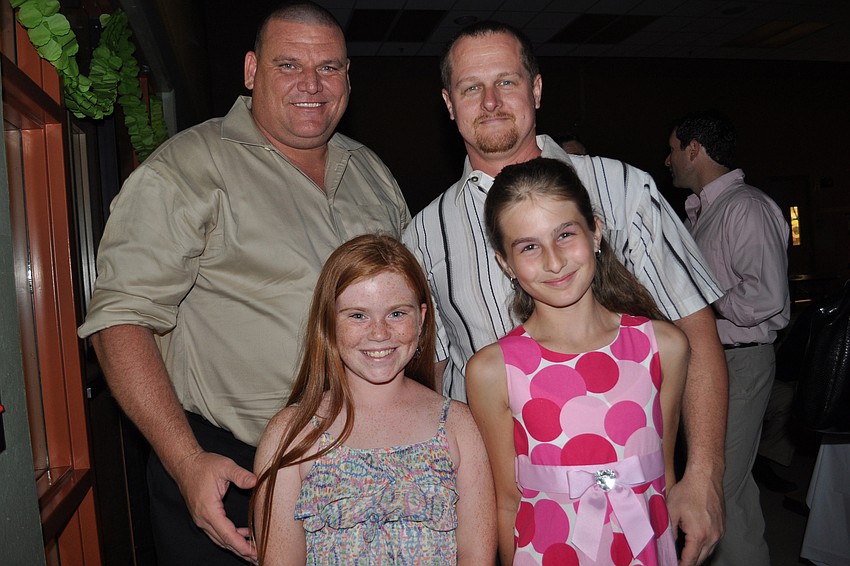 Tom Rypel with his daughter, Payton, and Paul and Danielle Townsey