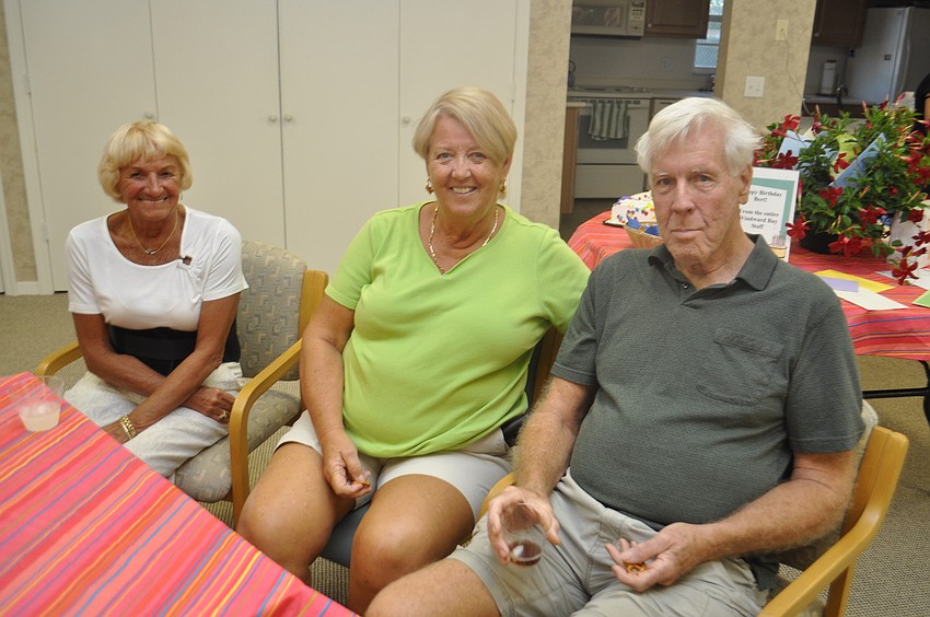 Joan Vigners with Louisa and Dick Hodder