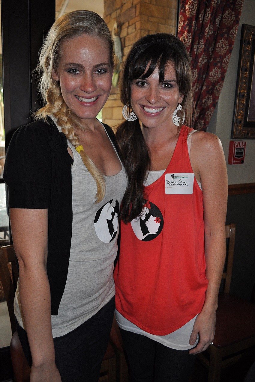 Friends Melissa Brantlinger and Brooke Cole brought samples from their new business, Kissa Cupcake.