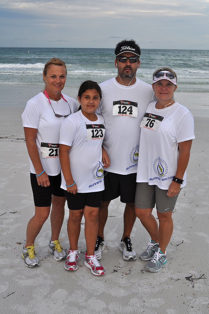 Karen Cole, Annabelle Melo, 10, Lauren Melo and Rob Melo