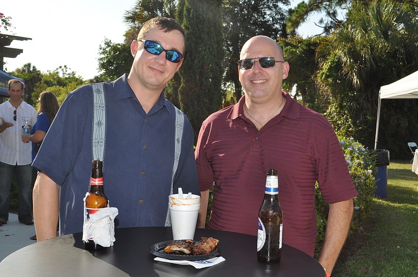 Jason Johnston, with IBE; and Frank Pellegrino, with Home Services Review