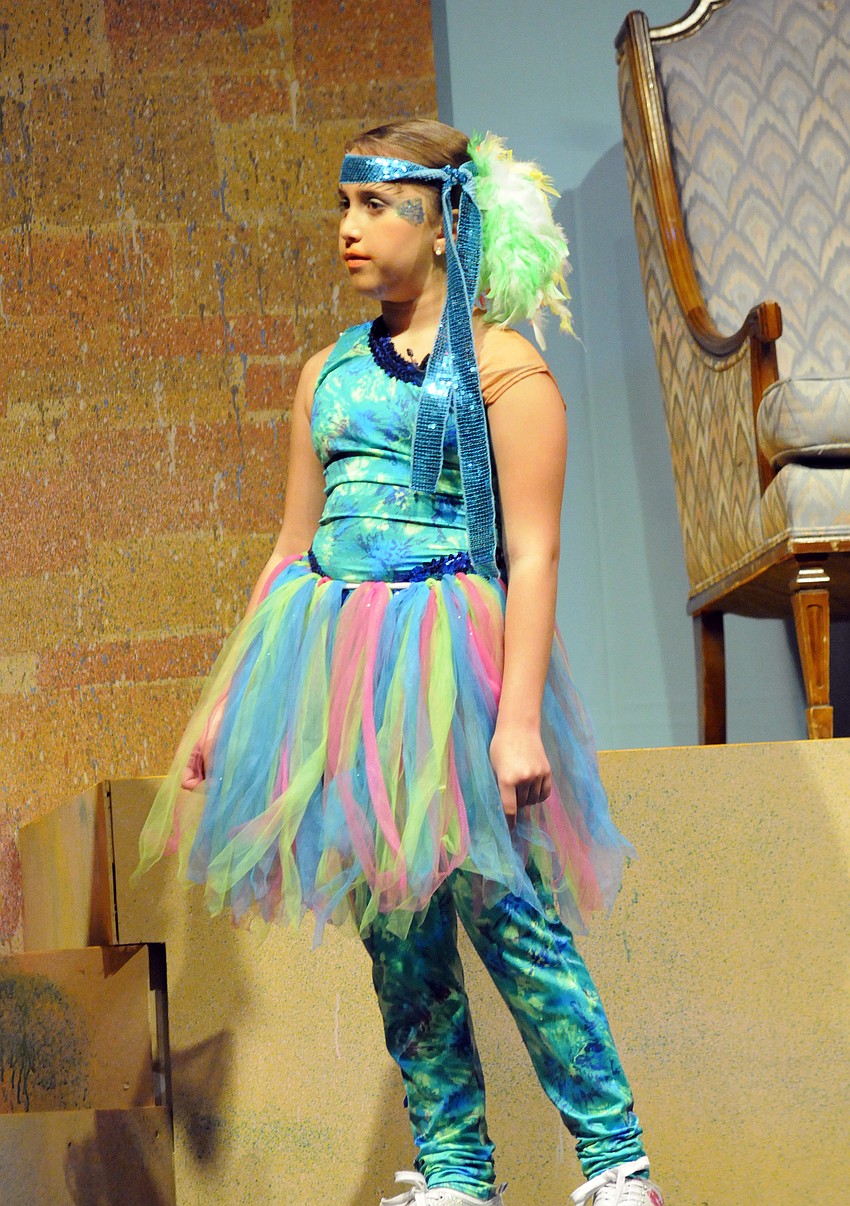 Rowlett Elementary fourth-grader Melissa Silva played the role of Iago.