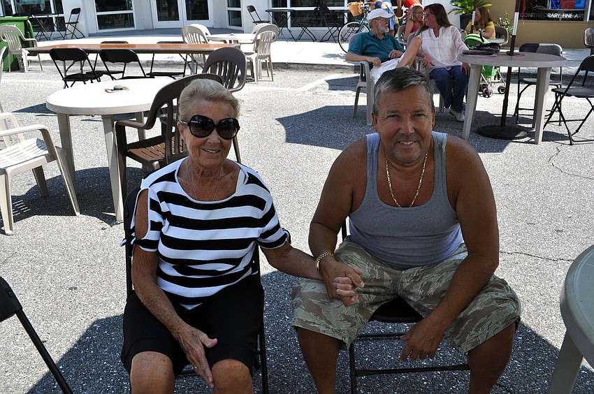 Julia Droguett and her son Mario