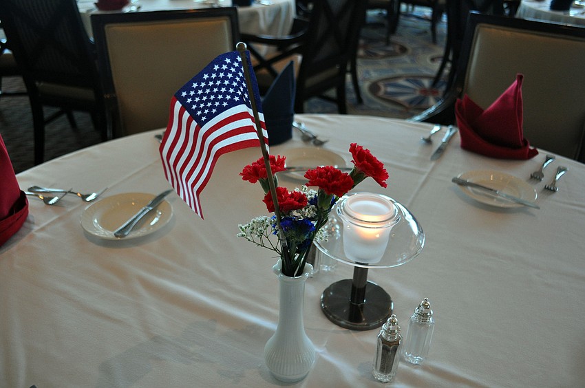 The Sarasota Yacht Club was decked out in Fourth of July decorations.