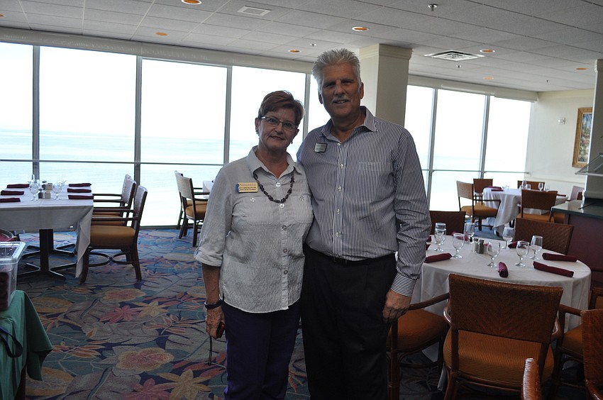 Ginya Carnahan with Dattoli Cancer Center and David Kovalsky with Sothebyâ€™s