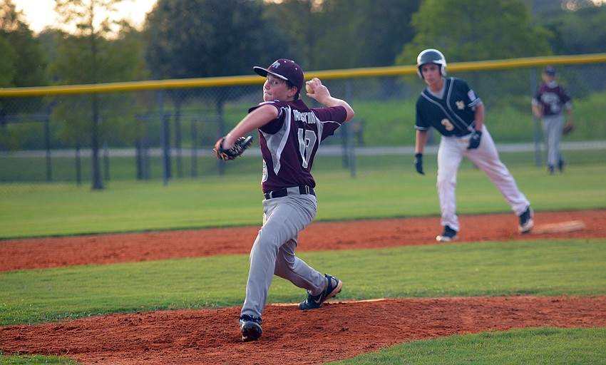 Grady Martin got the call on the mound for Braden River Little League.