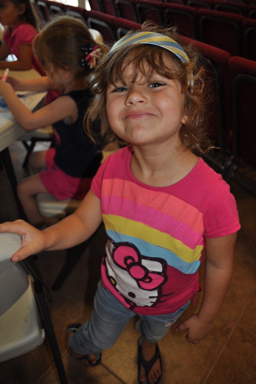 Three-year-old Athena Henson loved being at Vacation Bible School.