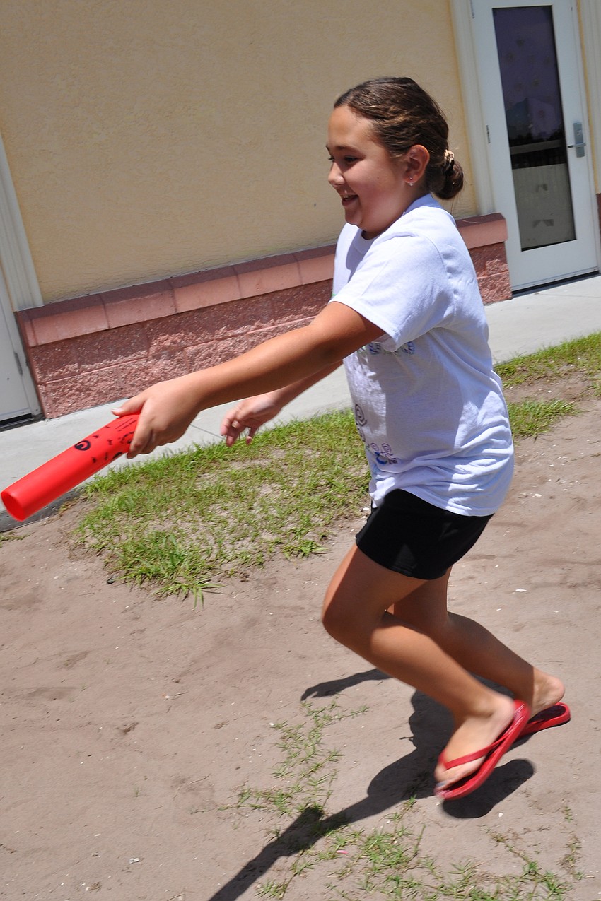 Emily Hagerman proved to be an expert at passing the baton.