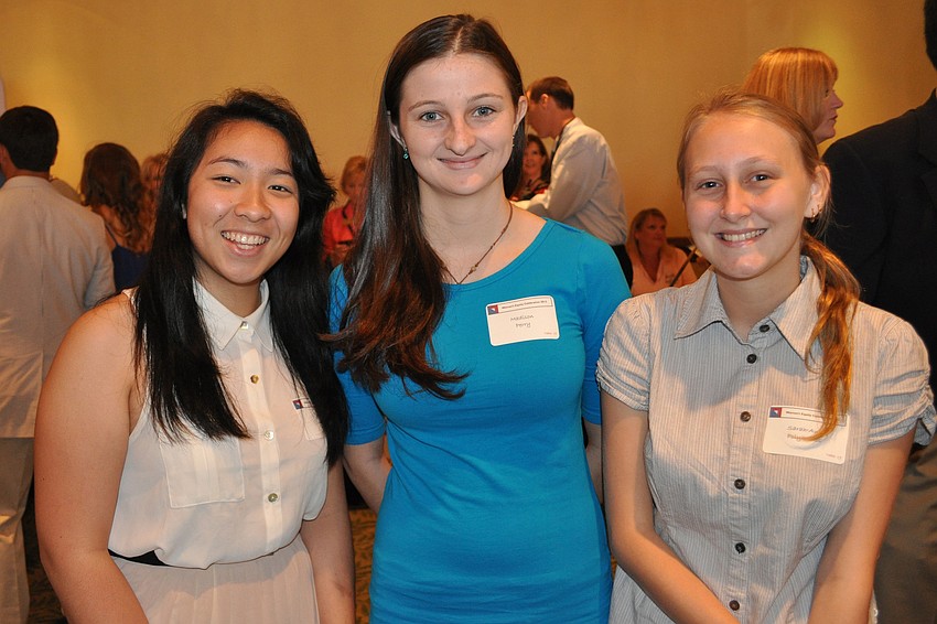 Janet Luong, Madison Perry and Sarah-Ann Polyakovics