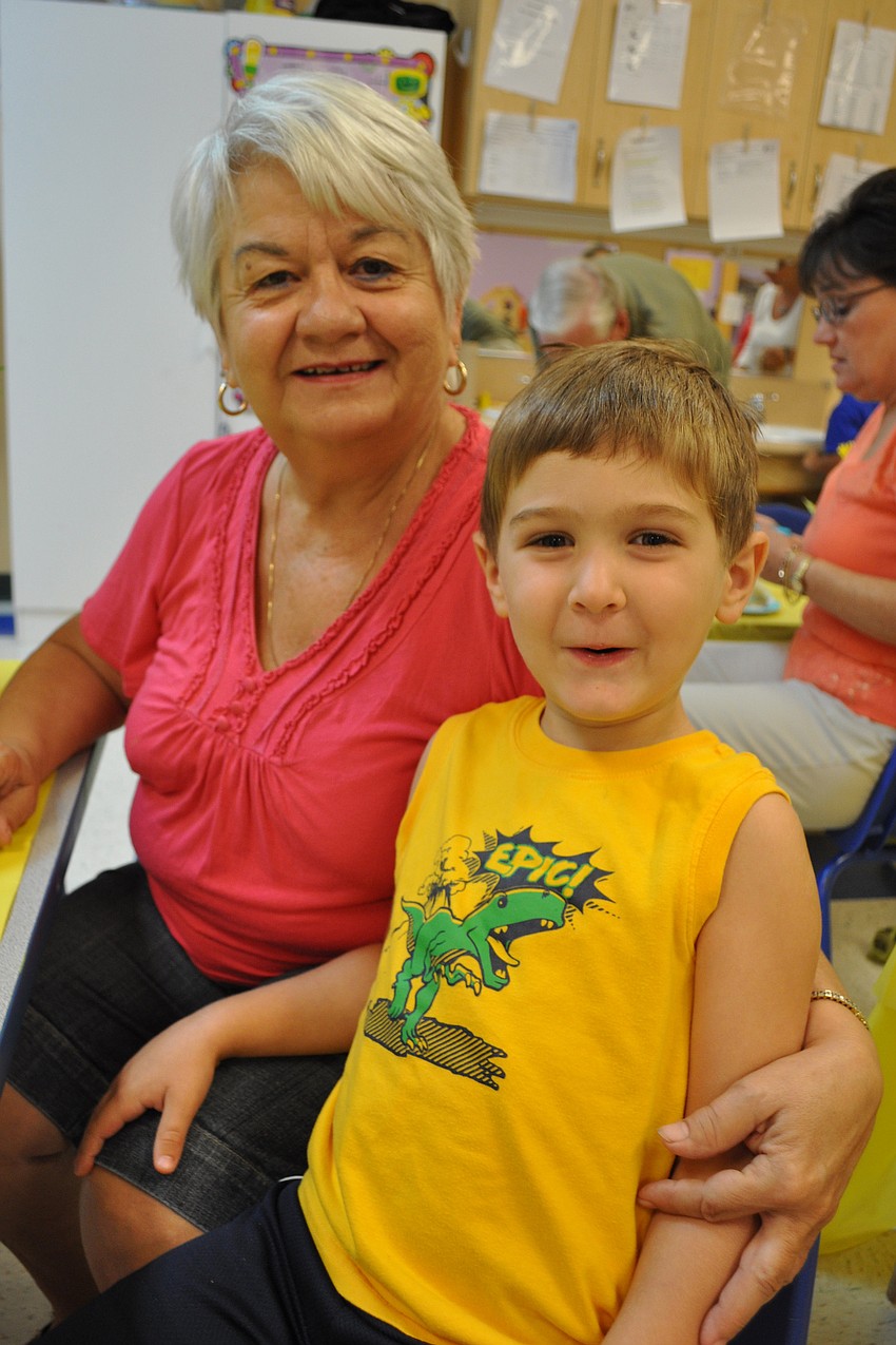 Brady Theisen, pictured with his grandmother Anne Wolfe, turns 4 on Sept. 15.