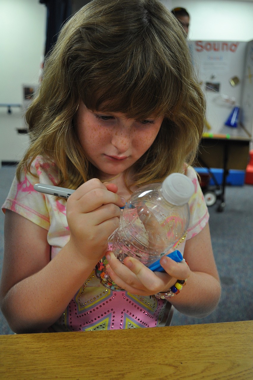 Faith Martin, 6, perfected her homemade shaker.