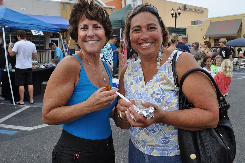Donna Paige and Lucinda Cerquozzi normally donâ€™t each much barbecue, but they loved the samples they tasted.