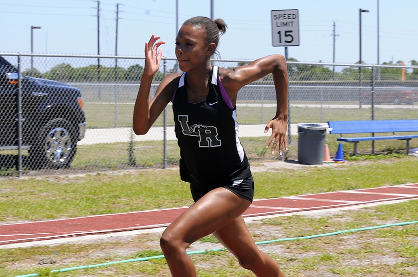 Lakewood Ranch freshman Rheya Jackson finished 10th in the triple jump with a jump of 32-09.
