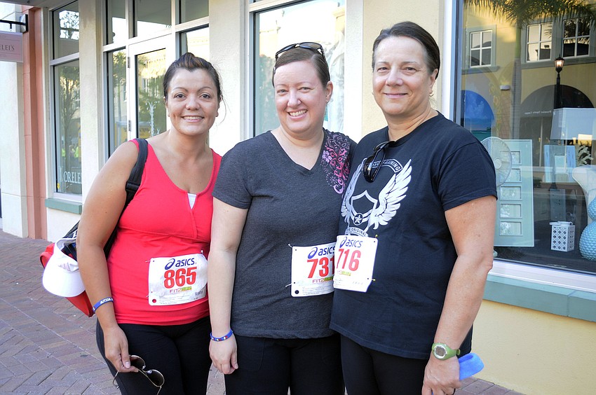 Kathleen Mitchell, Amber Raney and Maureen Thomas came out to show their support for a good cause.