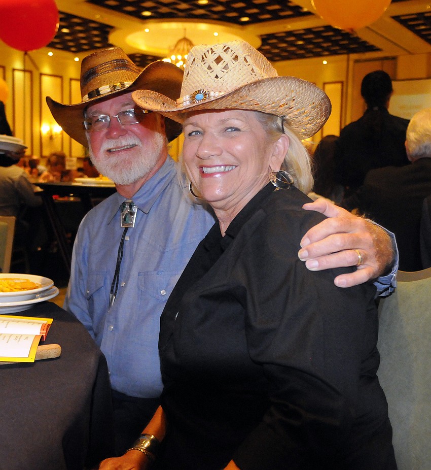 Sherman and Marilyn Patton came out to the Manatee County Cattle Baronsâ€™ Ball for the first time.